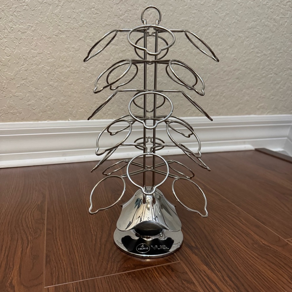 Rotating 24 Keurig Vue Pod Wire Carousel Storage Holder - Picture 3 of 7